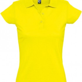 Рубашка поло женская Prescott Women 170, желтая (лимонная)