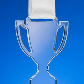 Медаль Cup, с белой лентой